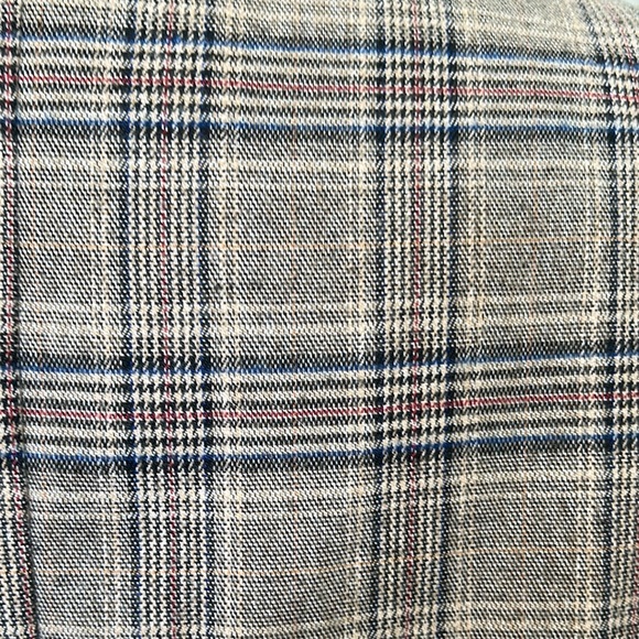 Lulus Coffee Dates Light Brown Plaid Ruched Sleeve Blazer - XS - Picture 15 of 15